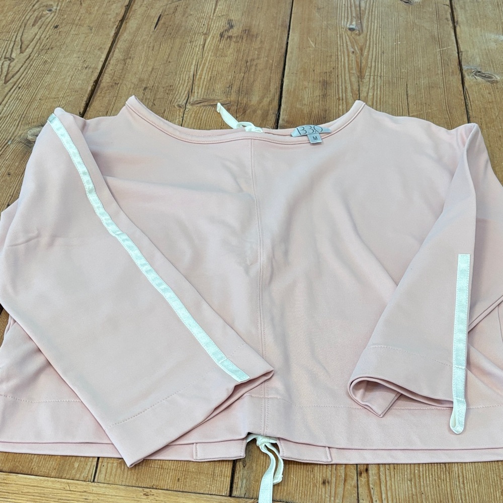 Pink Crop Top with Ribbon Detail